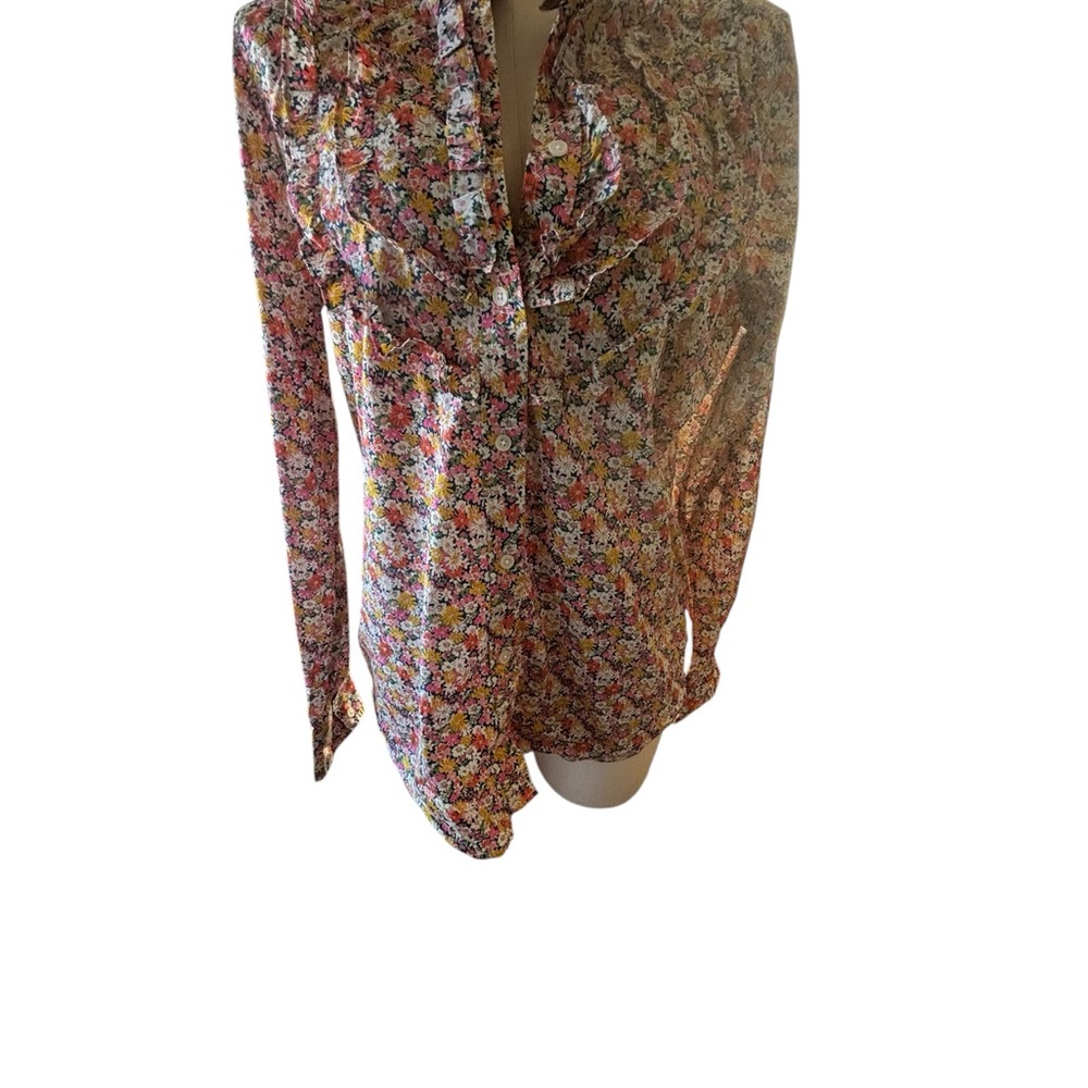 J.Crew Liberty Multicolor Floral Women's Blouse